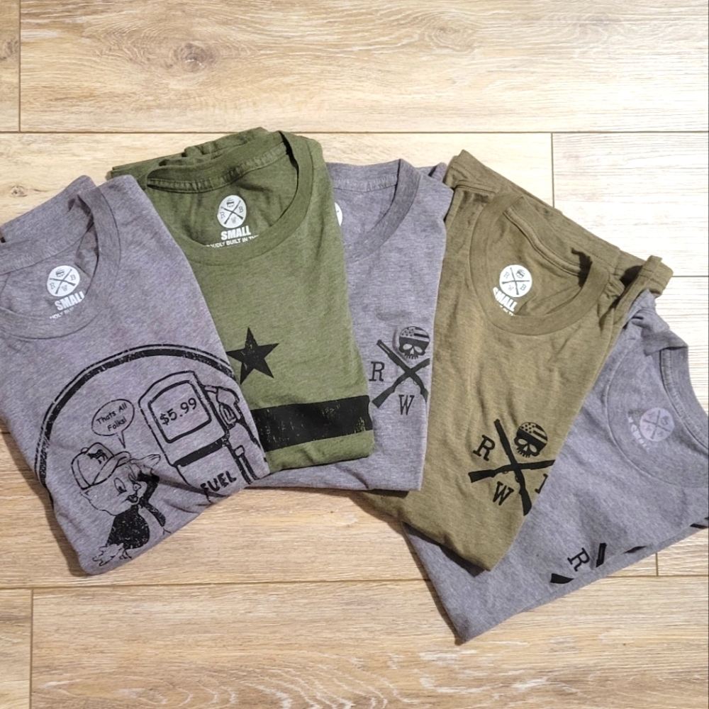 NEW!! Red White Blue Apparel Tee Shirts - S and XS